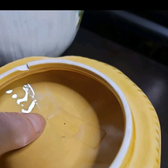 Vintage Sears Merry Mushroom Canister Set Of 2~ 7.5” & 6.5”~ 1978 Japan - Picture 10 of 11